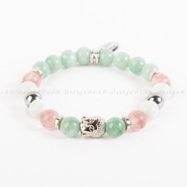 Amazonit – Málnakvarc – Kagyló – Ezüst Hematit - Buddha Ezüst