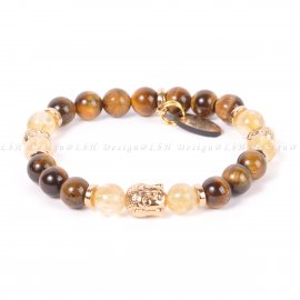 CITRIN-TIGRISSZEM - BUDDHA ARANY