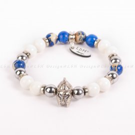 EZÜST HEMATIT - KAGYLÓ - KÉK TENGERI ÜLEDÉK JASPIS - SISAK EZÜST