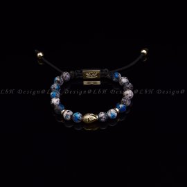 Gránit-Arany Hematit-Lótusz Buddha 925 Arany