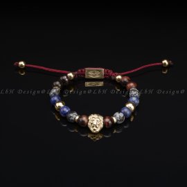 Macskaszem-Hópehely Obszidián-Lápisz Lazuli-Arany Hematit-Oroszlán 925 Arany