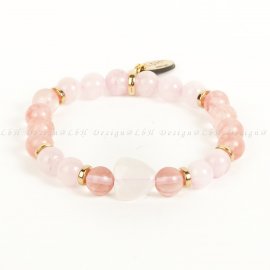 MÁLNA KVARC-RÓZSAKVARC SZÍV