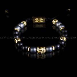 Matt Hematit - Matt Ónix - Arany Hematit - Buddha 925 arany