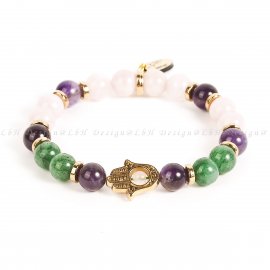 RÓZSAKVARC-AMETISZT-AVENTURIN-FATIMA KEZE