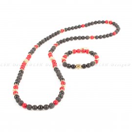 VÖRÖS HOWLIT-MATT ÓNIX-ÓNIX-LÁVAKŐ - SZETT