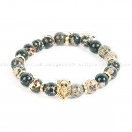 FEKETE-BARNA TENGERI ÜLEDÉK JÁSPIS - OROSZLÁN