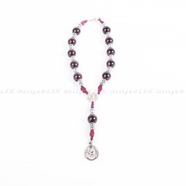 Gránát– Ezüst Hematit – Szent Kristóf