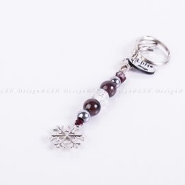 Gránát-Roppantott Hegyikristály-Ezüst Hematit