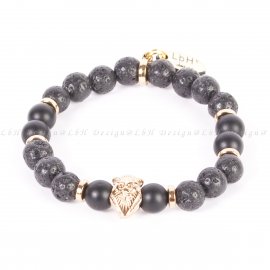 LÁVAKŐ – MATT ÓNIX - OROSZLÁN ARANY