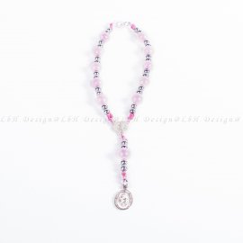  Rózsakvarc – Ezüst Hematit – Szent Kristóf